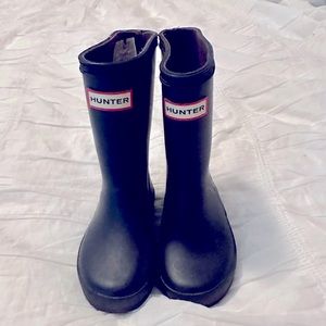 Hunter Boots Navy Toddler size 7